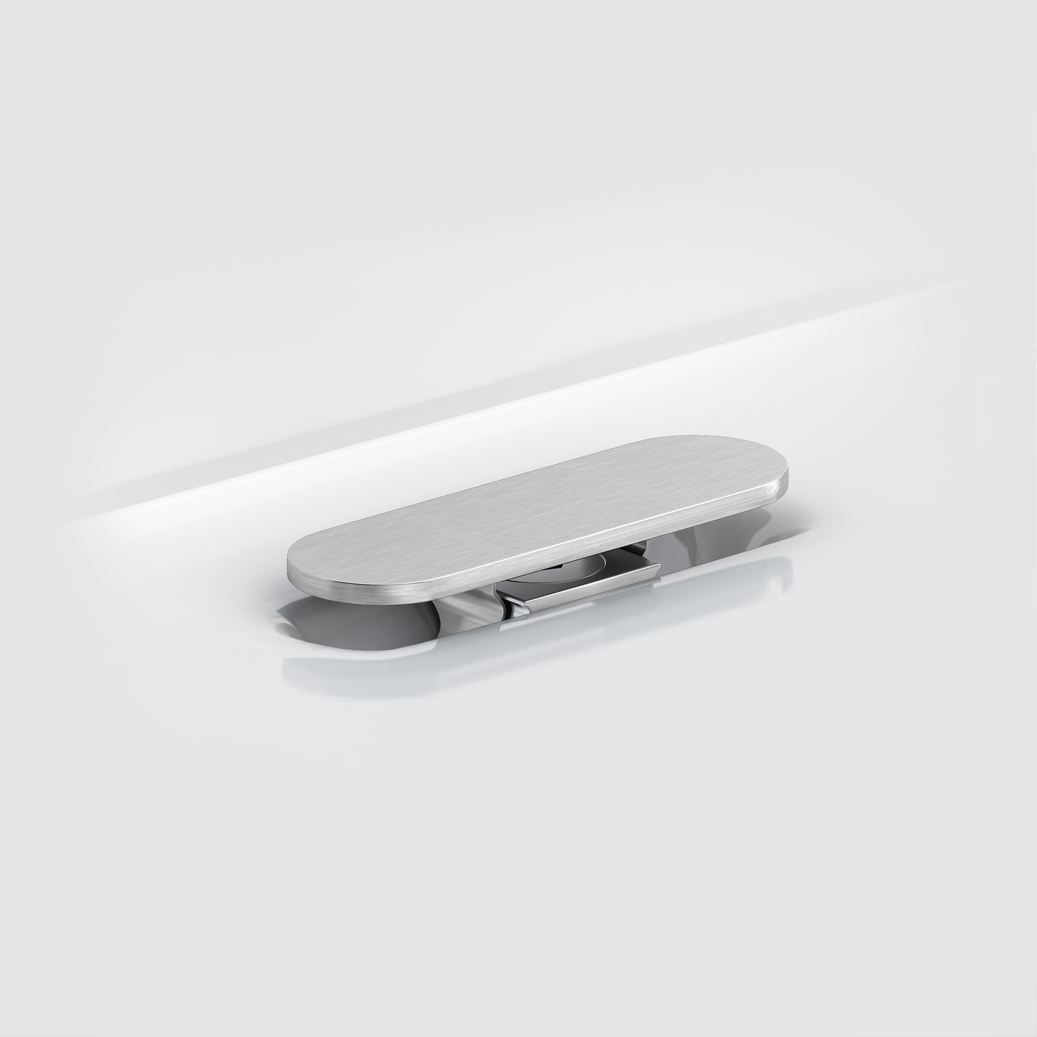 Clou Afdekplaatje rvs geborsteld t.b.v. Flush/First afvoerplug CL/1060.3001.41
